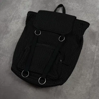 Pre-owned Eastpak X Raf By Raf Simons Eastpak X Raf Simons Topload Loop Matlasse Backpack In Black