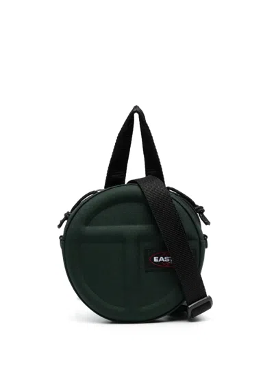 Eastpak X Telfar Logo-embossed Shoulder Bag In Grün