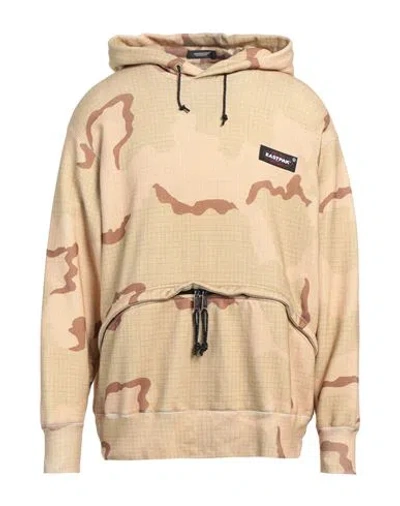 Eastpak X Undercover Man Sweatshirt Beige Size 4 Cotton