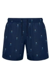 Eastside Golf Allover Swingman Swim Trunks In Blue