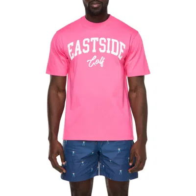 Eastside Golf Circle Graphic T-shirt In Pink