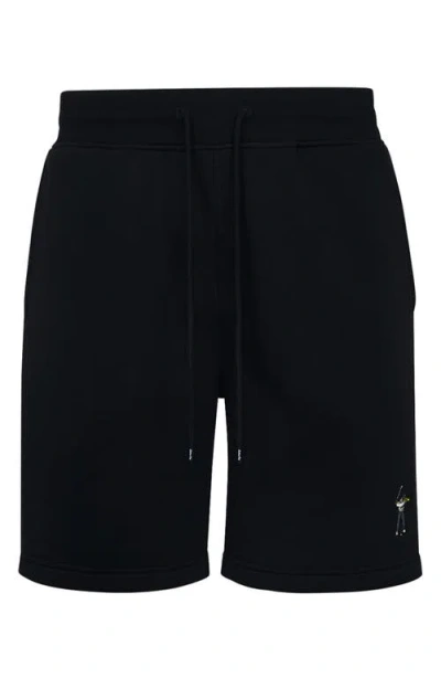 Eastside Golf Core Cotton Blend Fleece Golf Shorts In Black