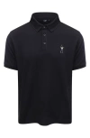 Eastside Golf Core Embroidered Piqué Polo In Black