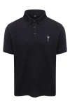 Eastside Golf Core Embroidered Piqué Polo In Black