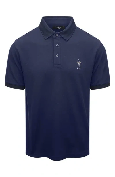 Eastside Golf Core Embroidered Piqué Polo In Blue