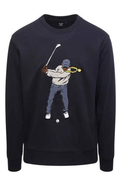 Eastside Golf Core Embroidered Swingman Crewneck Sweatshirt In Multi