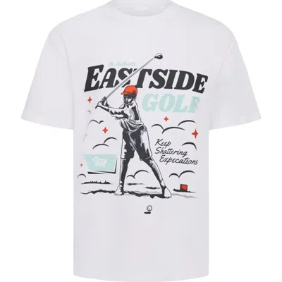 Eastside Golf Keep Shattering Expectations Graphic T-shirt In Bright White