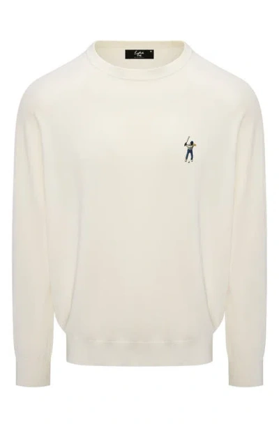 Eastside Golf Links Embroidered Sweater In Neutral
