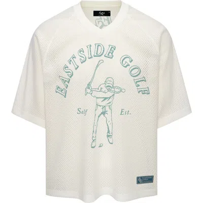 Eastside Golf Mesh V-neck Field Jersey In White