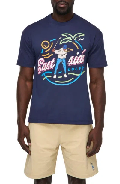 Eastside Golf Paradise Graphic T-shirt In Blue