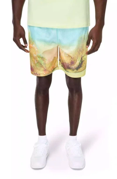 Eastside Golf Paradise Walk On Mesh Shorts In Multi