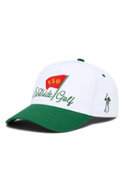 Eastside Golf Pin High Snapback Baseball Cap In White