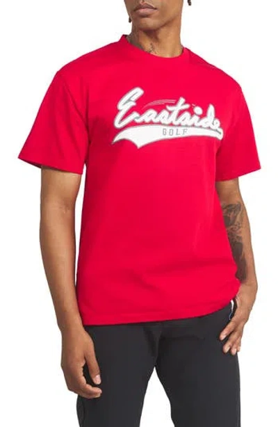Eastside Golf Ribbon Action Graphic T-shirt In Red