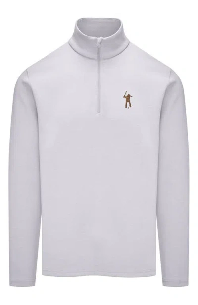 Eastside Golf Signature Quarter Zip Pullover In Gray