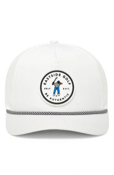 Eastside Golf Signature Tournament Snapback Baseball Cap In White