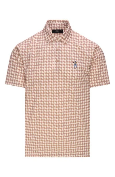 Eastside Golf Snap Placket Performance Golf Polo In Animal Print