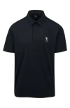 Eastside Golf Snap Placket Performance Golf Polo In Black