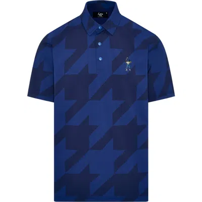 Eastside Golf Snap Placket Performance Golf Polo In Blue