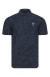 Eastside Golf Snap Placket Performance Golf Polo In Midnight Shatter
