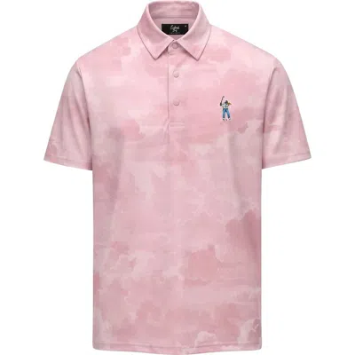Eastside Golf Snap Placket Performance Golf Polo In Pink