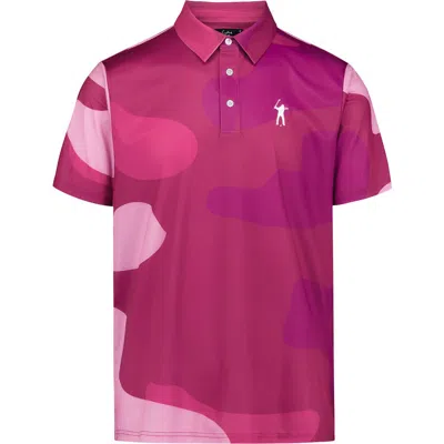 Eastside Golf Snap Placket Performance Golf Polo In Purple