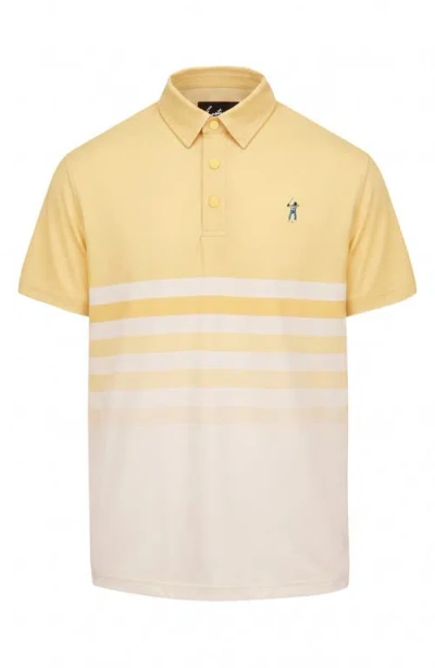 Eastside Golf Snap Placket Performance Golf Polo In Yellow