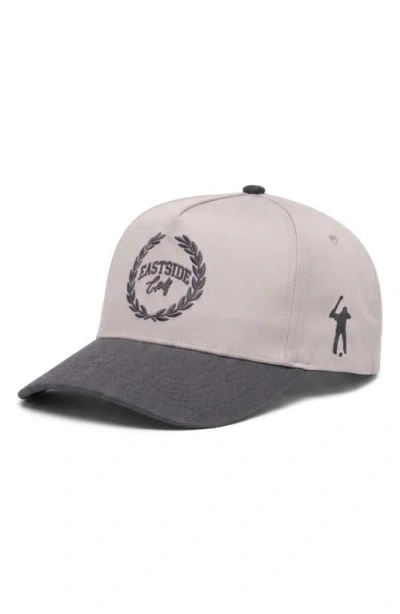 Eastside Golf Statement Snapback Ball Cap In Gray