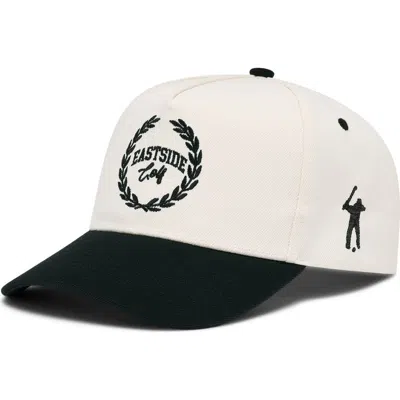 Eastside Golf Statement Snapback Baseball Cap In White