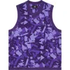 Eastside Golf Stretch Nylon Windbreaker Golf Vest In Violet Stone Shatter