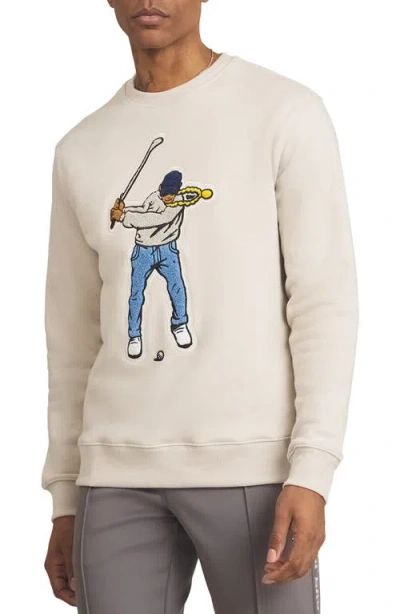Eastside Golf Swingman Appliqué Sweatshirt In Pumice