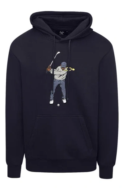 Eastside Golf Swingman Core Fleece Hoodie In Black