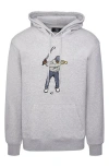 Eastside Golf Swingman Core Fleece Hoodie In Heather Grey