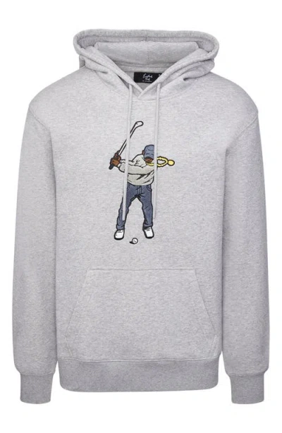 Eastside Golf Swingman Core Fleece Hoodie In Heather Grey