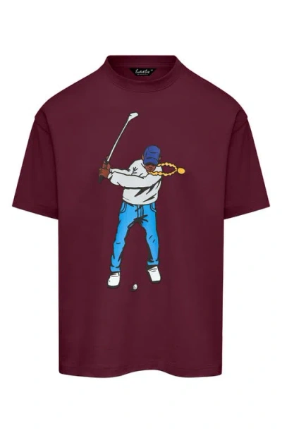 Eastside Golf Swingman Double Sided Graphic T-shirt In Brown