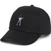 Eastside Golf Swingman Embroidered Dad Adjustable Baseball Cap In Black