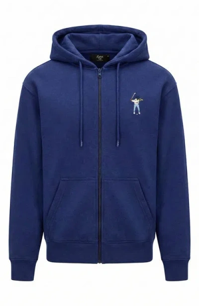 Eastside Golf Swingman Full Zip Hoodie In Blue