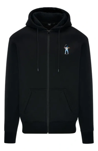 Eastside Golf Swingman Full Zip Hoodie In Black