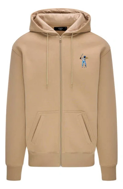 Eastside Golf Swingman Full Zip Hoodie In Nude