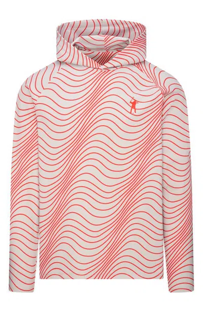 Eastside Golf Wave Stripe Signature Hoodie In Pink