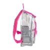 Eastsport Clear Top Loader Backpack In Pink