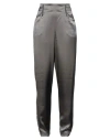 Easy Collection Woman Pants Lead Size 10 Rayon In Grey