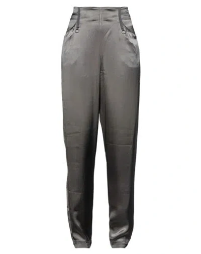 Easy Collection Woman Pants Lead Size 10 Rayon In Grey