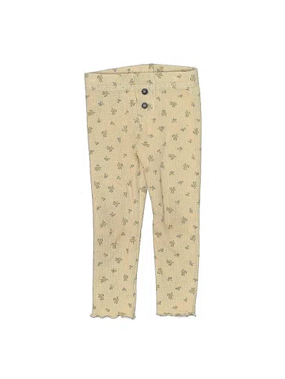 Pre-owned Easy Peasy Kids' Khaki Pant In Yellow