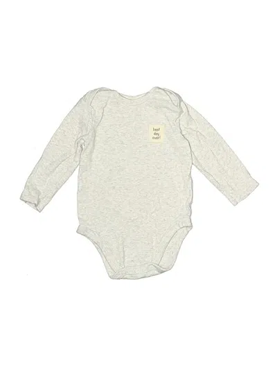 Pre-owned Easy Peasy Babies' Long Sleeve Onesie In Gray