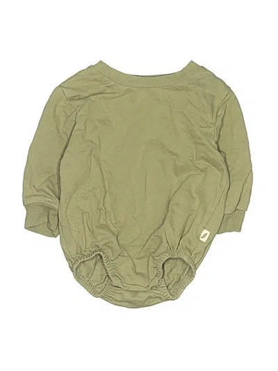 Pre-owned Easy Peasy Babies' Long Sleeve Onesie In Green