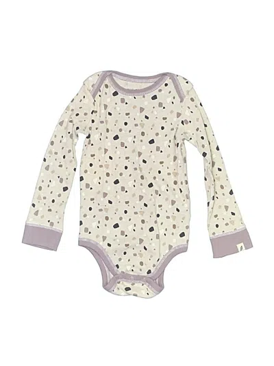 Pre-owned Easy Peasy Kids' Long Sleeve Onesie In Ivory