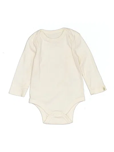 Pre-owned Easy Peasy Babies' Long Sleeve Onesie In Ivory