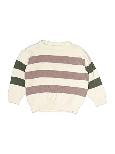 Pre-owned Easy Peasy Kids' Pullover Sweater In Ivory