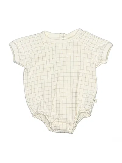Pre-owned Easy Peasy Babies' Short Sleeve Onesie In White