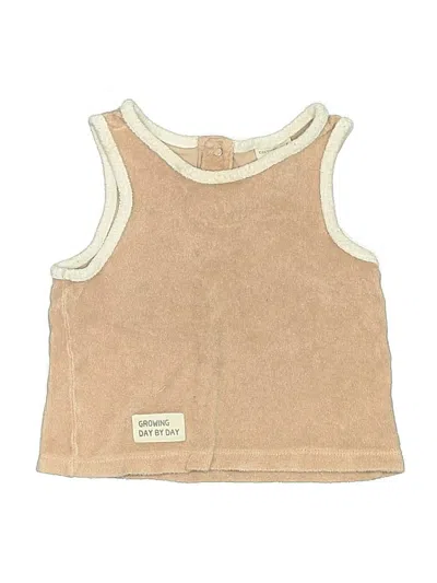 Pre-owned Easy Peasy Kids' Sleeveless T-shirt In Brown